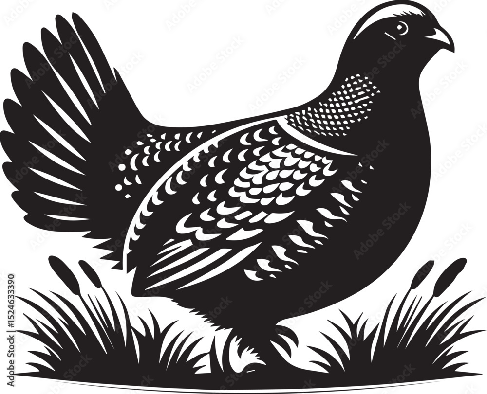 Obraz premium vector illustration of a sandgrouse