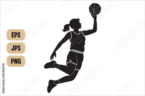 Basketball Silhouette SVG Bundle | Sports Cut Files for Cricut & Silhouette | Slam Dunk SVG Pack