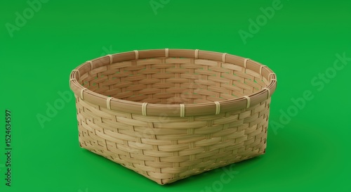 Versatile wicker basket ideal for retail, branding, or website displays, enhancing product presentation and marketing visuals.