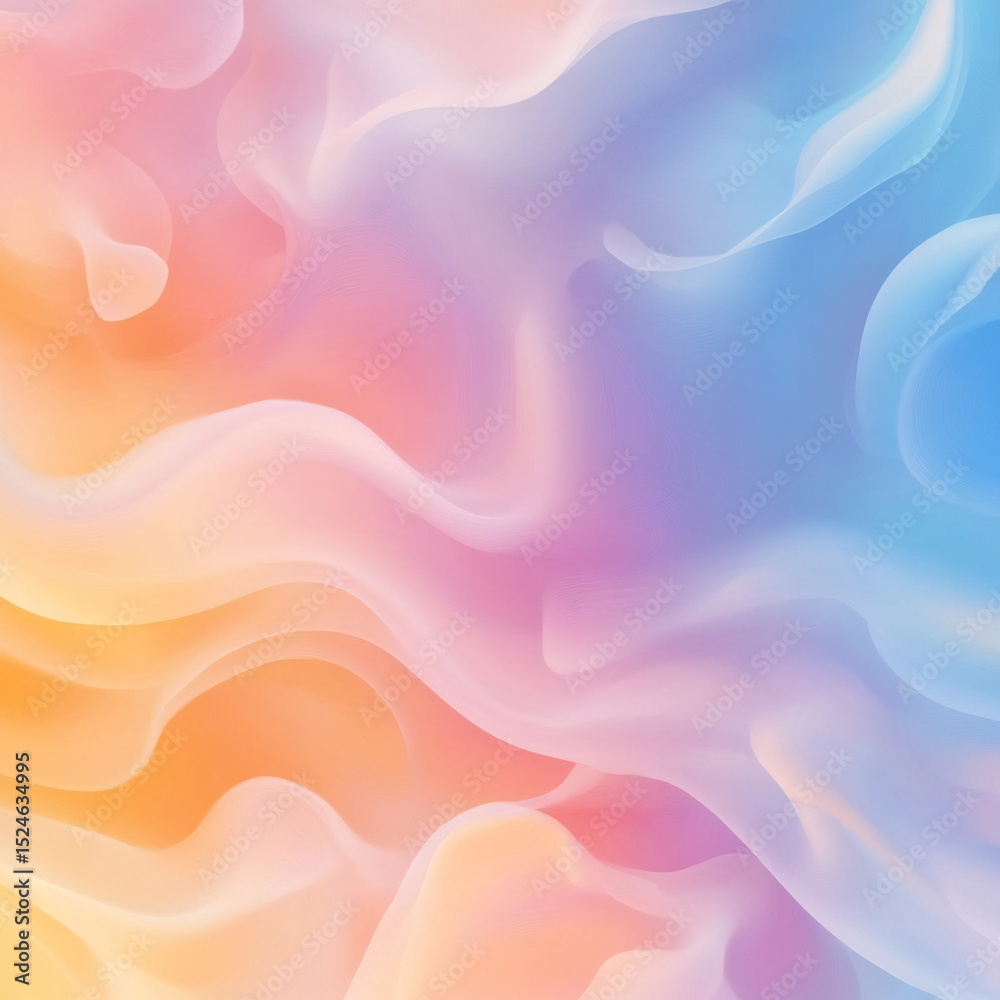 Obraz premium Pastel Abstract Flowing Gradient Background