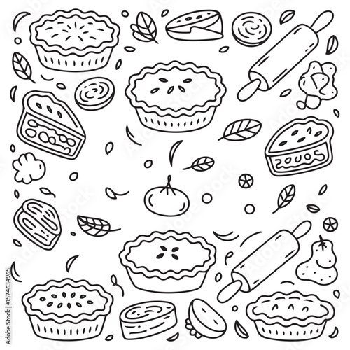 Tourtiere vector , Tourtiere lineart,  clipart,  Tourtiere black silhouette. Tourtiere vector bundle. Tourtiere lineart, clipart.Tourtiere black silhouette bundle. Tourtiere vector. Tourtiere Meat Pie