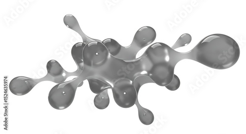 semi-transparent floating bubbles in grayscale with soft shadows, isolated on white background

