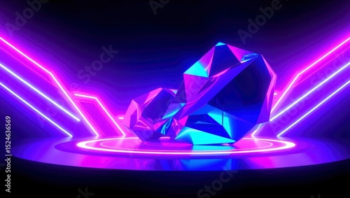 abstract background with crystal ball