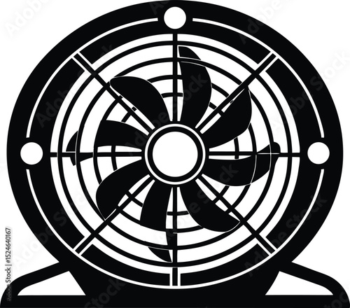 Cooling Fan Vector Art, Fan Icon Vector