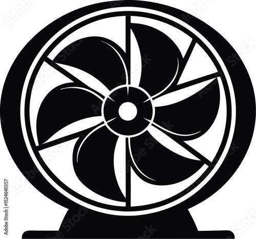 Cooling Fan Vector Art, Fan Icon Vector