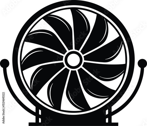 Cooling Fan Vector Art, Fan Icon Vector