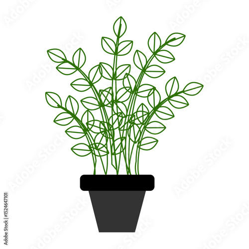 Plant art design illustration & vector