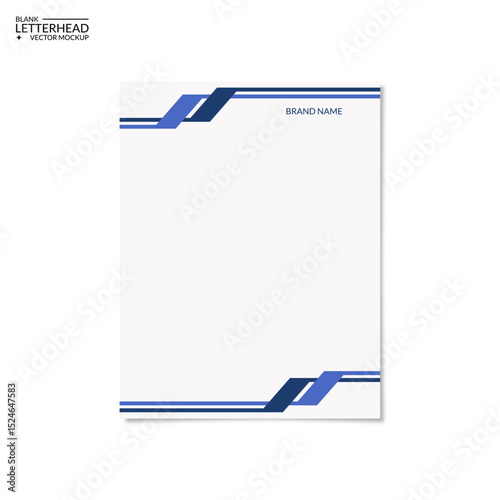 blank letterhead template with simple design