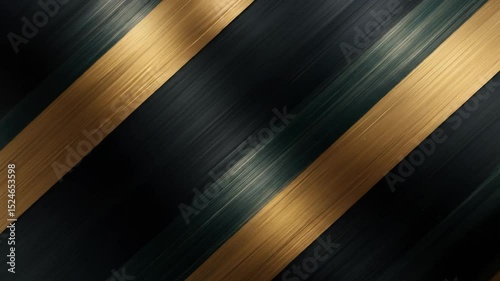 Abstract Diagonal Gold and Black Stripes with Subtle Brushstroke Texture Video