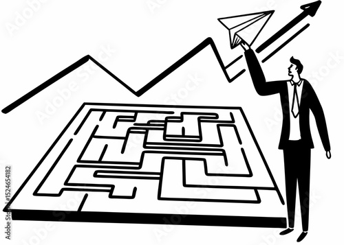 man in labyrinth