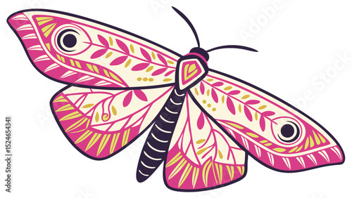 Colorful Origami Butterfly with Neon Accents – Futuristic Paper Art Illustration