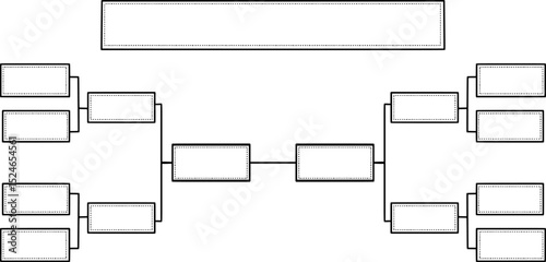 tournament bracket with eight teams competing for victory