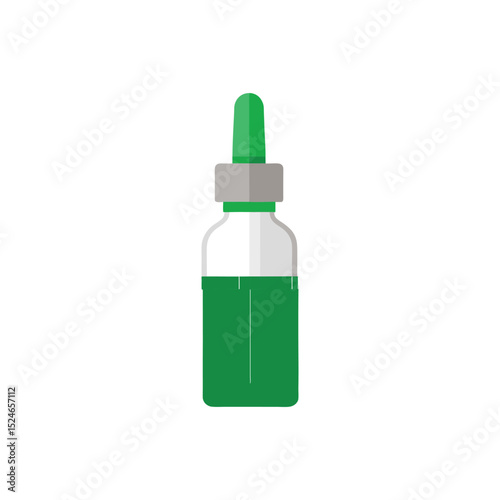 Medical cannabis oil vector art illustration