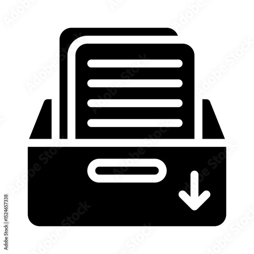 archive file glyph icon