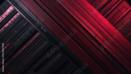 Abstract Red and Black Diagonal Lines with Subtle Light Streaks Video Background