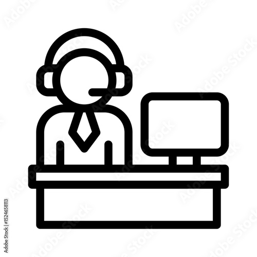 help desk line icon