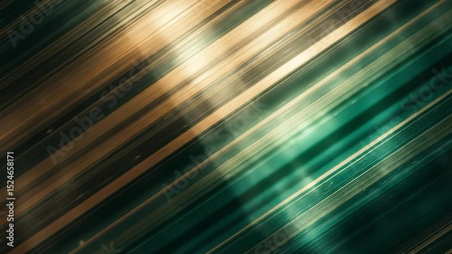 Abstract Teal and Gold Diagonal Motion Blur