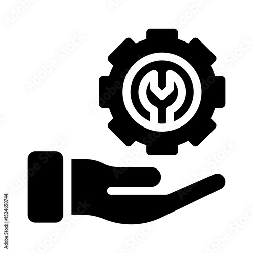 support tools glyph icon