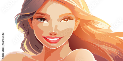 Portrait of a model bathed in golden light, radiant skin tones with sunbeam rim lighting, soft-focus background, shot at f/1.4 for creamy B‑okeh, high-res beauty shot capturing warmth and glow.