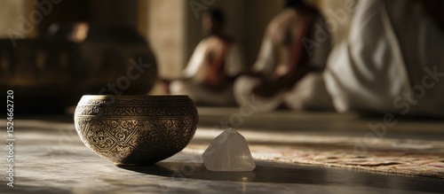 Ancient Ritual: A Serene Moment of Meditation