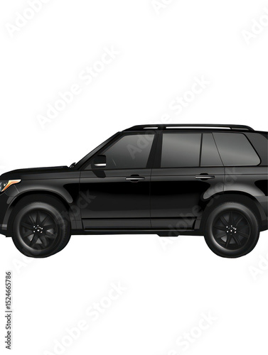Car on White Background