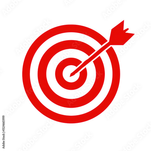  Target Icon with Arrow Hitting Center Symbolizing Success