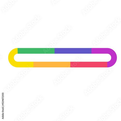 Pride Rainbow Geometric Frame