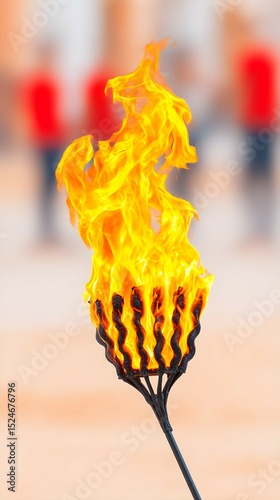 Flame on the torch