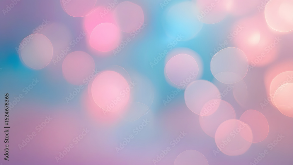 Obraz premium Soft Pastel Gradient with Bokeh Light Background