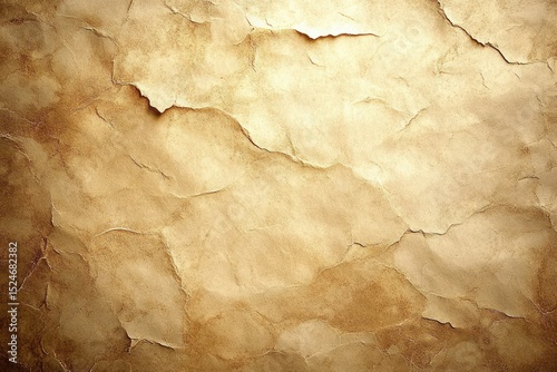 Wallpaper Mural Textured old parchment or aged paper background with cracks and uneven coloring in warm beige and brown tones Torontodigital.ca