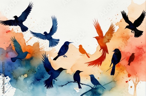 鳥, ワシ, ベクター, シルエット, フライング, イラスト, 羽, 動物, 