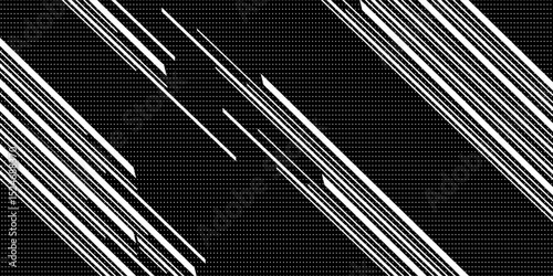 black vector cover with stright stripes. Glitter abstract illustration with colored sticks. The pattern for ad, booklets, leaflets.