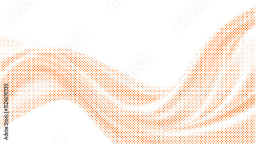 Halftone effect of a loose fabric cloth for retro modern background