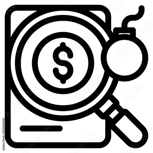 Debt Analysis Icon For Design Elements
