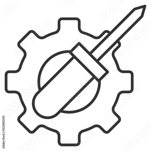 Tuning Outline Icon Element For Design