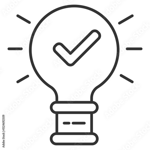 Insights Outline Icon Element For Design