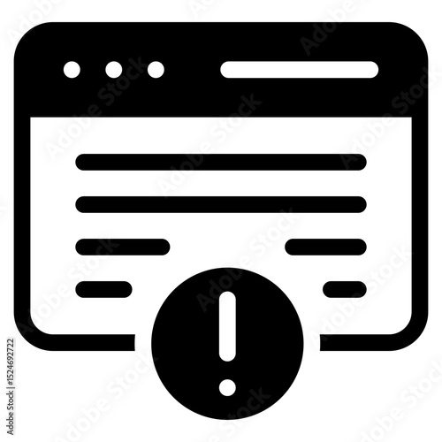 Website outline mixed icon