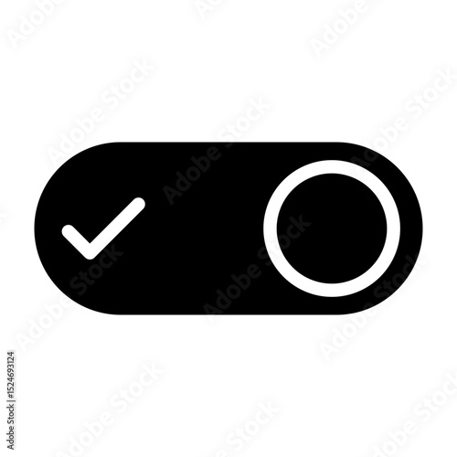 Switch On Vector Glyph Icon design