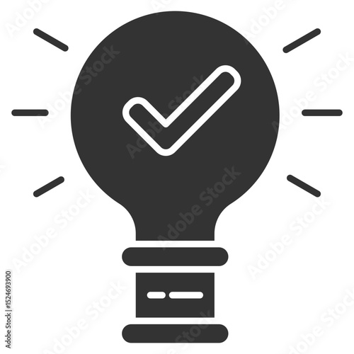 Insights Glyph Icon Element For Design