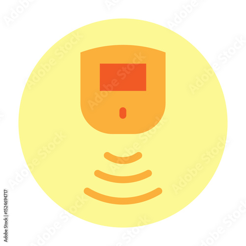 Infrared Detector Vector Flat Icon Design