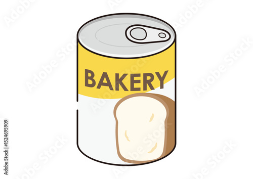 パンの缶詰のイラスト