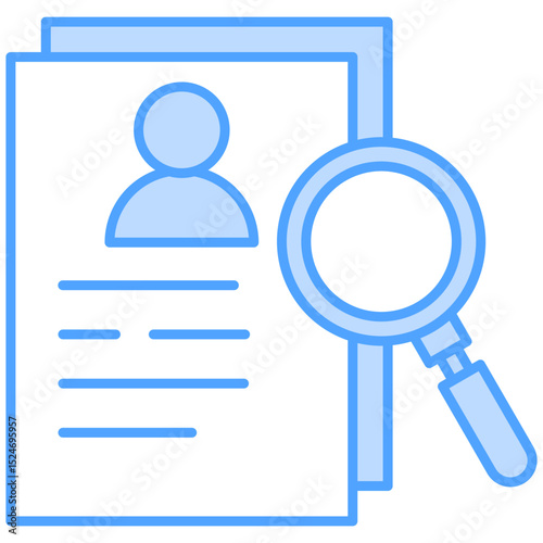 Vacancy Blue Icon Element For Design