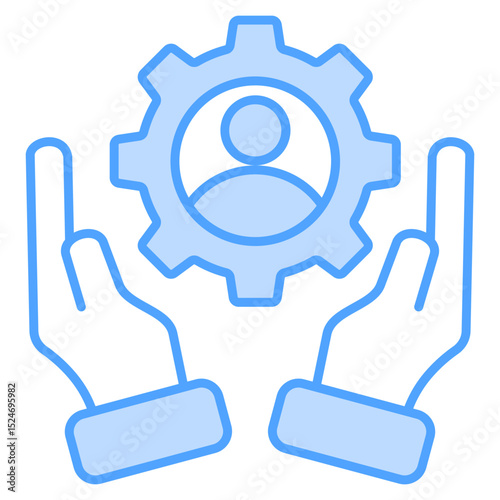 Talent Blue Icon Element For Design