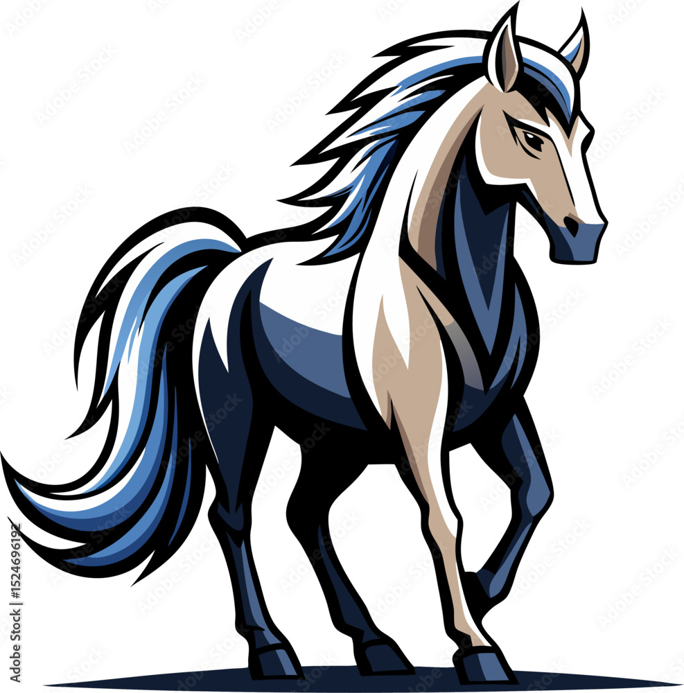 Obraz premium horse vector illustration
