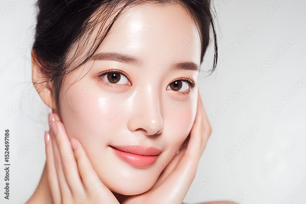 Beautiful woman with clean fresh skin. beauty and healthy skin care concept.
Beautiful woman with clean fresh skin. beauty and healthy skin care concept.