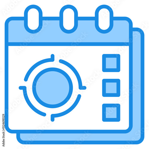 Goal Calendar Icon For Design Elements