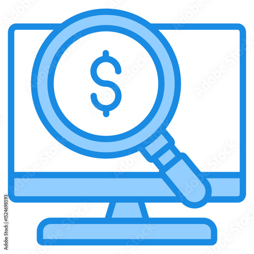 Cost Tracker Icon For Design Elements