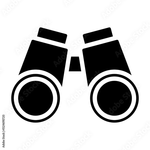 Binoculars Vector Glyph Icon Design