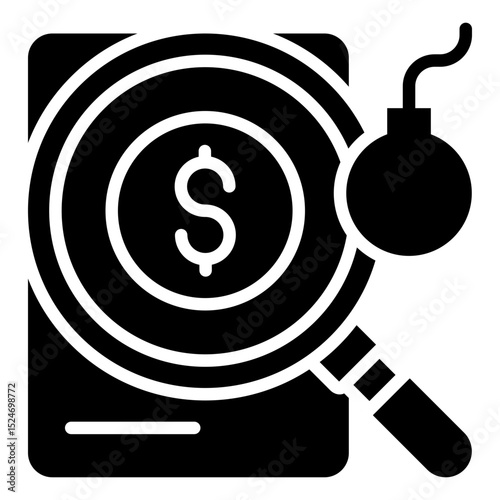 Debt Analysis Icon For Design Elements