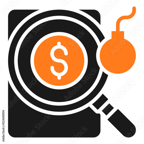 Debt Analysis Icon For Design Elements